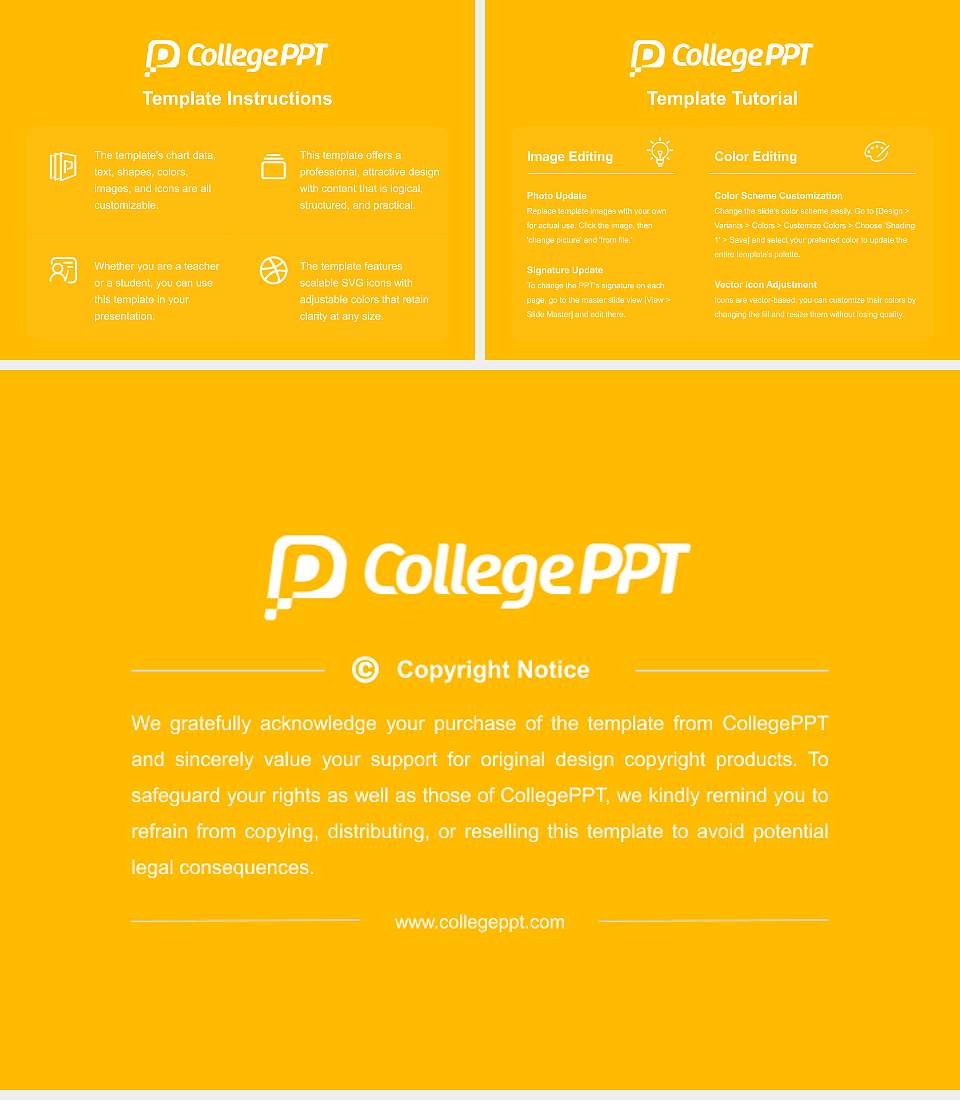 Towson University Academic Presentation/Research Findings Report PPT Template4:3 ratio PPT effect preview image5