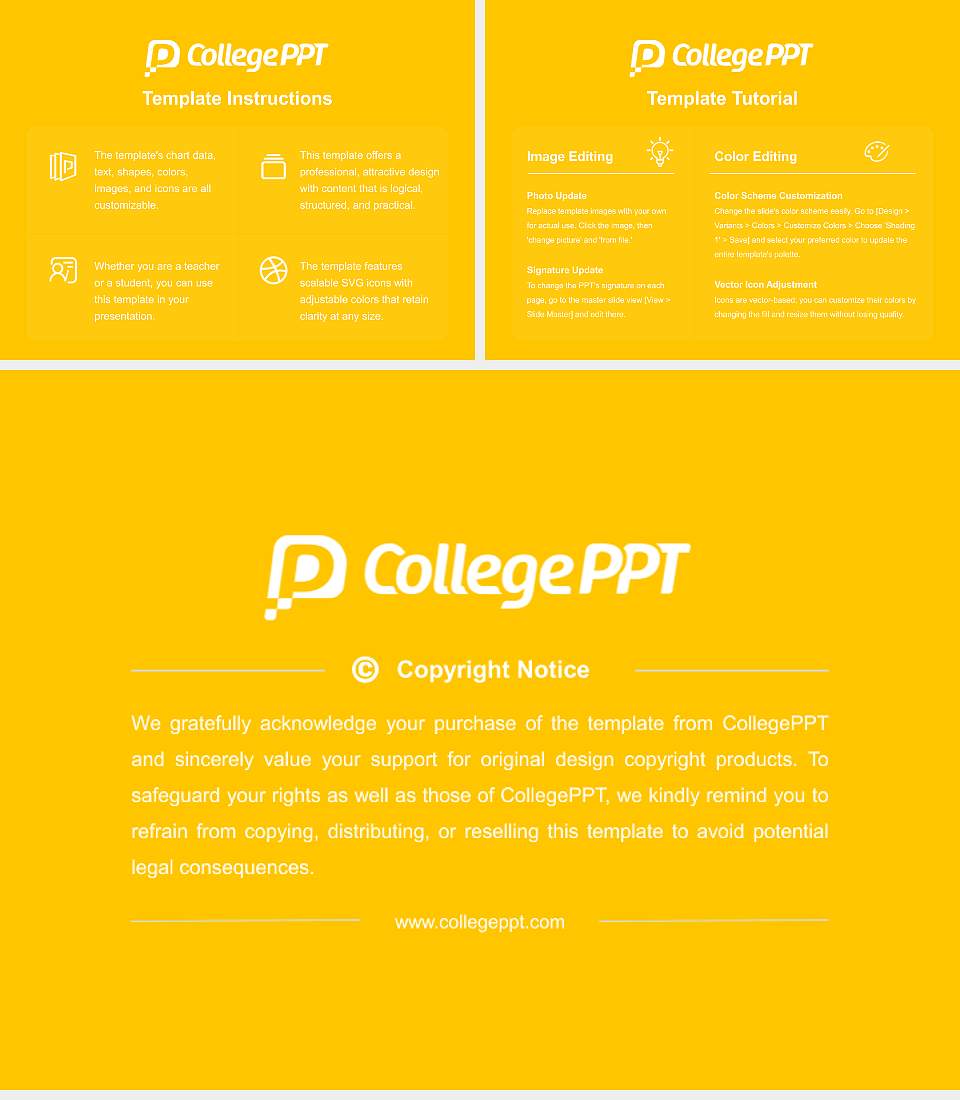 The College of Wooster Course/Courseware Creation PPT Template4:3 ratio PPT effect preview image5