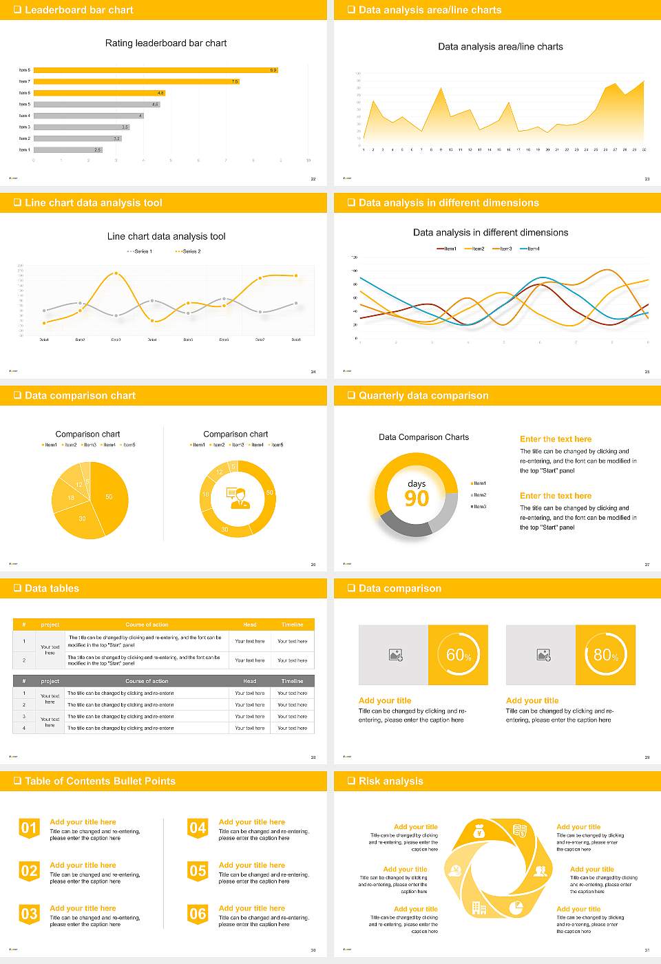 Towson University General Purpose PPT Template16:9 ratio PPT effect preview image4