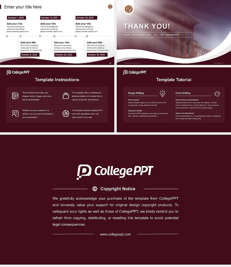 Thomas Edison State University Lecture Sharing and Networking Event PPT Template16:9 ratio PPT effect preview image4