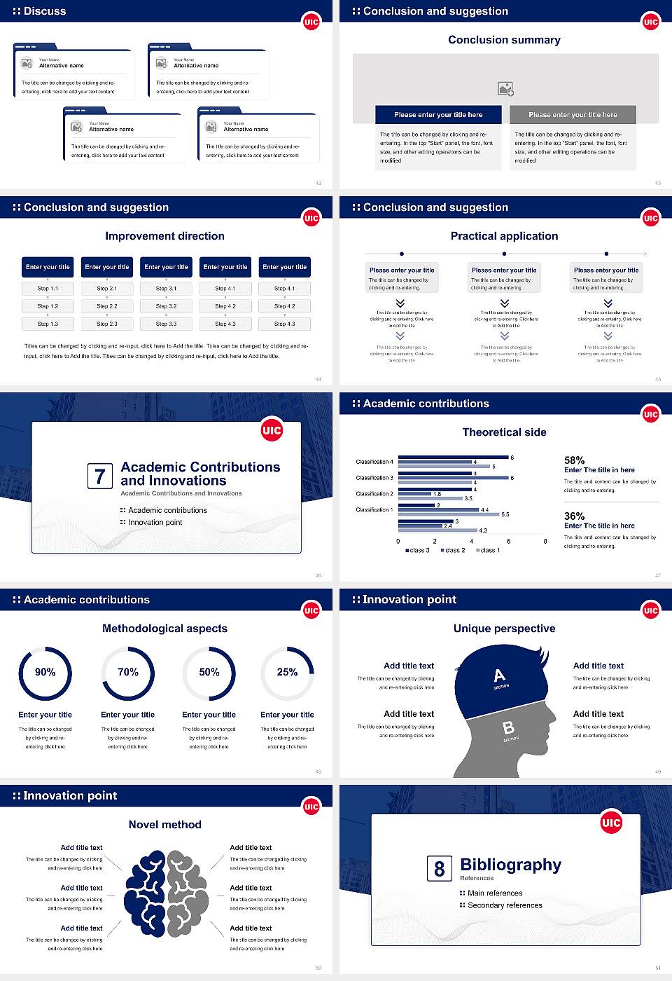 University of Illinois Chicago School of Law Graduation Thesis Defense PPT Template16:9 ratio PPT effect preview image6