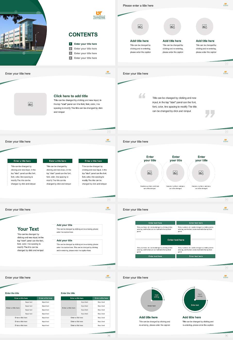The University of Tennessee Health Science Center Course/Courseware Creation PPT Template16:9 ratio PPT effect preview image2