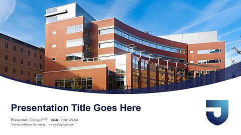 Thomas Jefferson University Course/Courseware Creation PPT Template