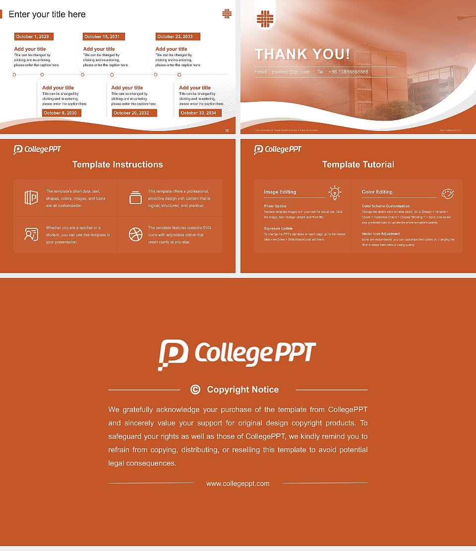 The University of Texas Health Science Center at Houston Lecture Sharing and Networking Event PPT Template16:9 ratio PPT effect preview image4