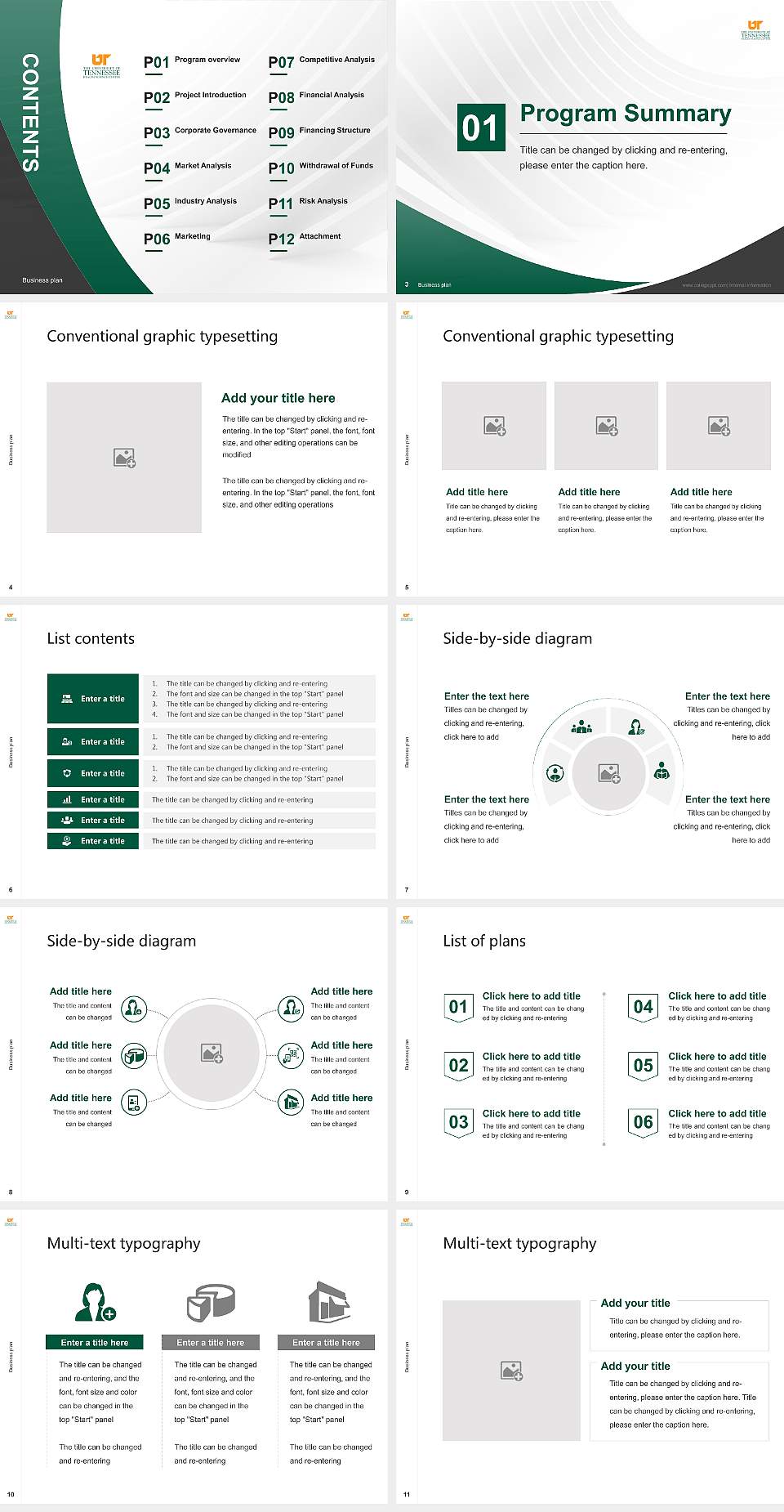 The University of Tennessee Health Science Center Competition/Entrepreneurship Contest PPT Template4:3 ratio PPT effect preview image2