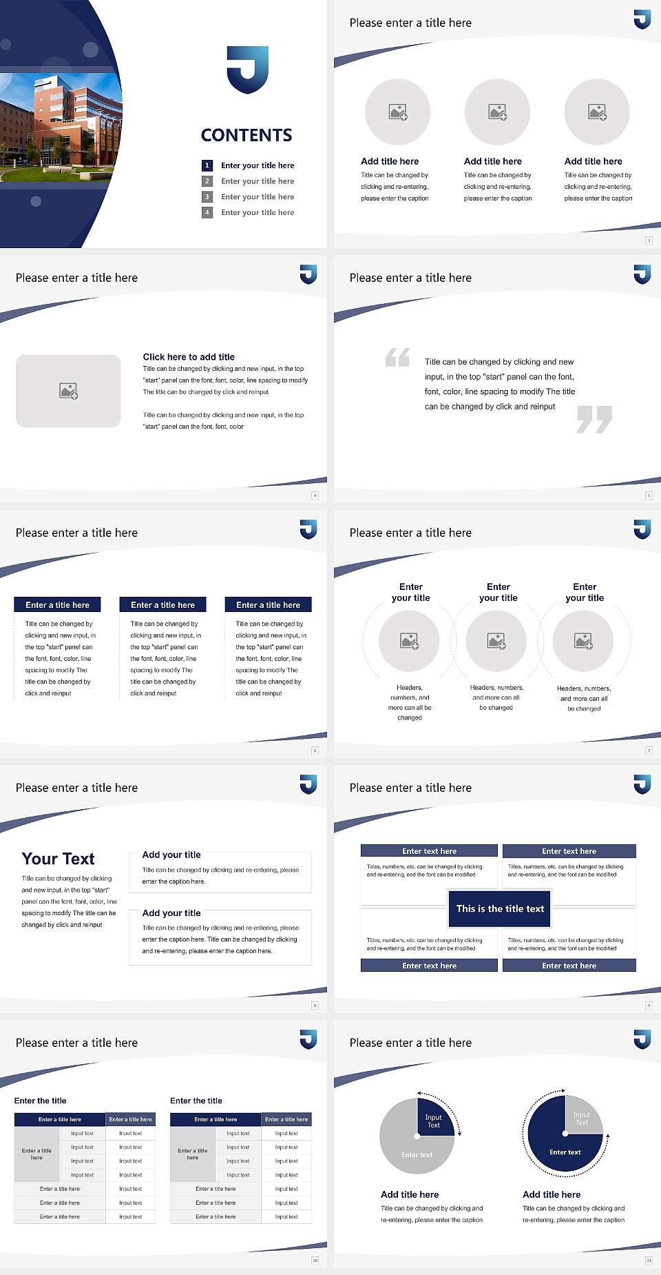 Thomas Jefferson University Course/Courseware Creation PPT Template4:3 ratio PPT effect preview image2