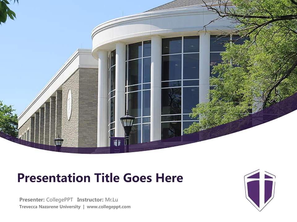 Trevecca Nazarene University Course/Courseware Creation PPT Template4:3 ratio PPT effect preview image5