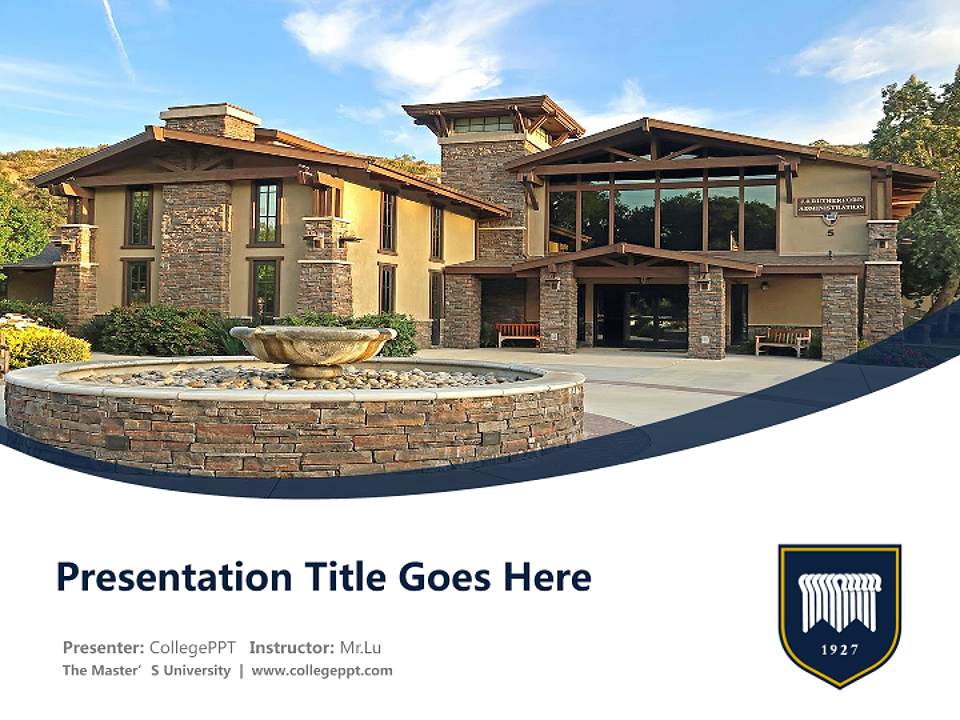 The Master’S University Course/Courseware Creation PPT Template4:3 ratio PPT effect preview image5