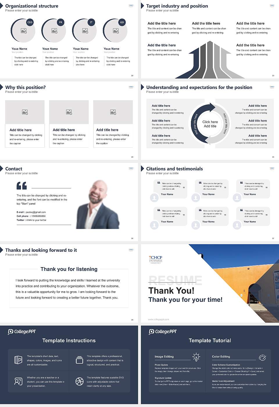The College of Health Care Professions-San Antonio – North Resume PPT Template16:9 ratio PPT effect preview image4