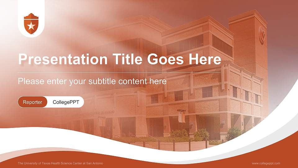 The University of Texas Health Science Center at San Antonio Lecture Sharing and Networking Event PPT Template16:9 ratio PPT effect preview image