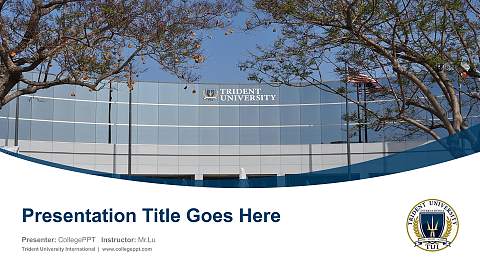Trident University International Course/Courseware Creation PPT Template