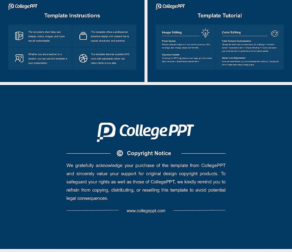 Trident University International Course/Courseware Creation PPT Template16:9 ratio PPT effect preview image5