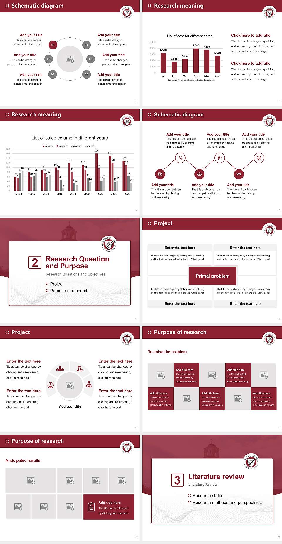Thomas Aquinas College Graduation Thesis Defense PPT Template4:3 ratio PPT effect preview image3