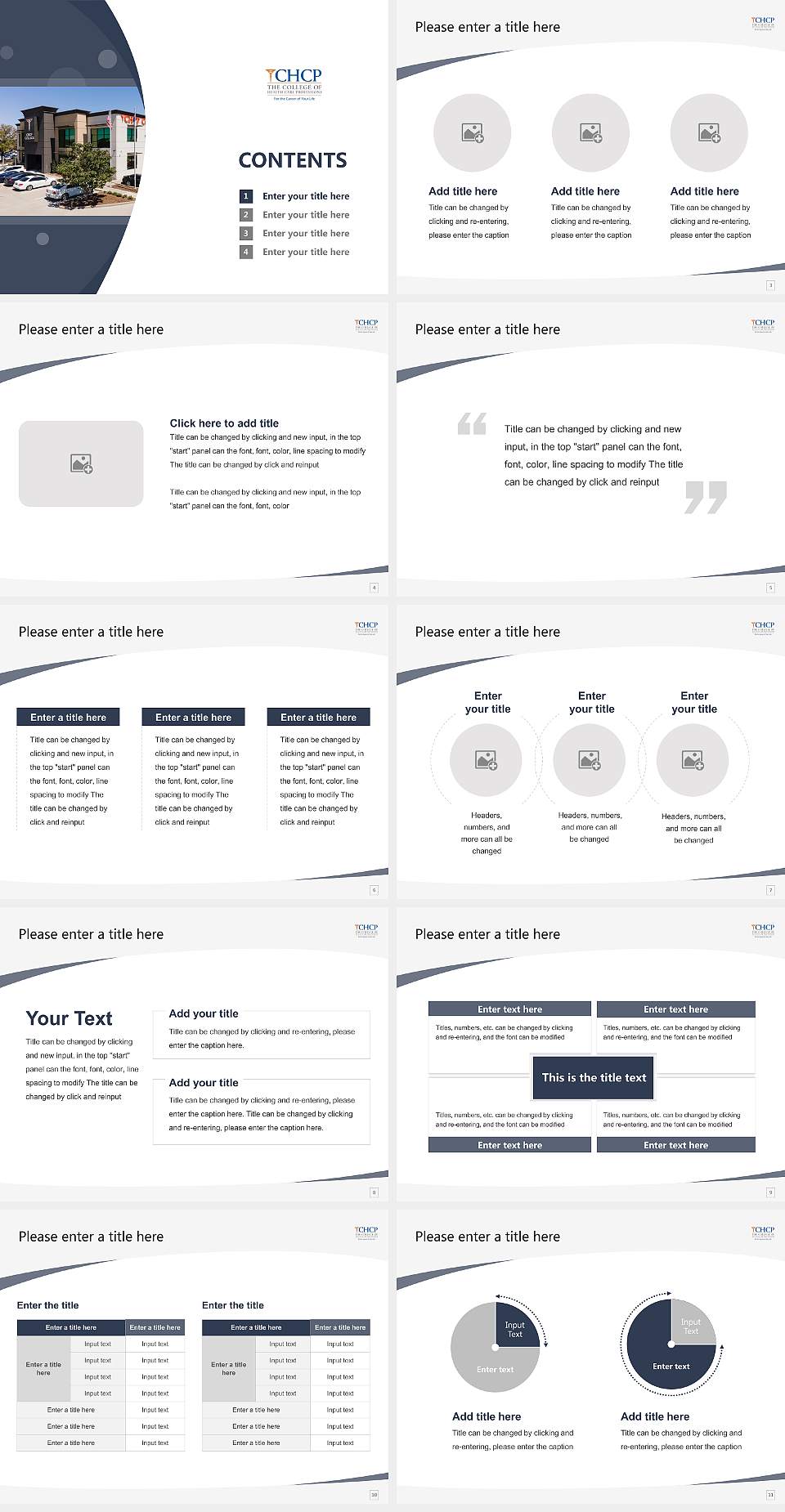 The College of Health Care Professions-Houston Northwest Course/Courseware Creation PPT Template4:3 ratio PPT effect preview image2