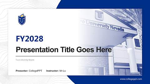 Touro University Nevada Academic Presentation/Research Findings Report PPT Template