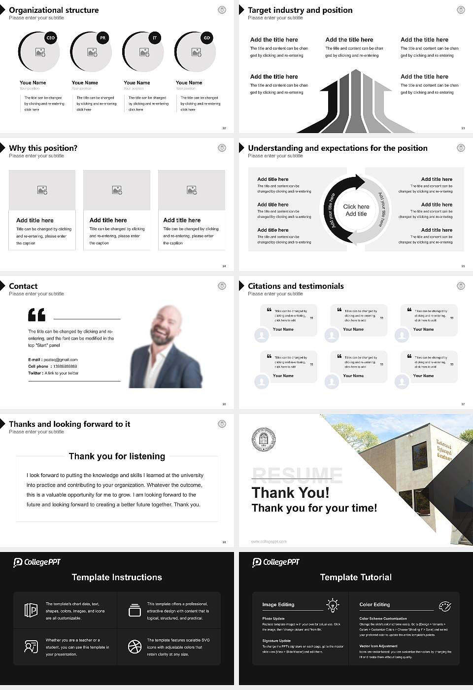 Theological Seminary of the Reformed Episcopal Church Resume PPT Template16:9 ratio PPT effect preview image4