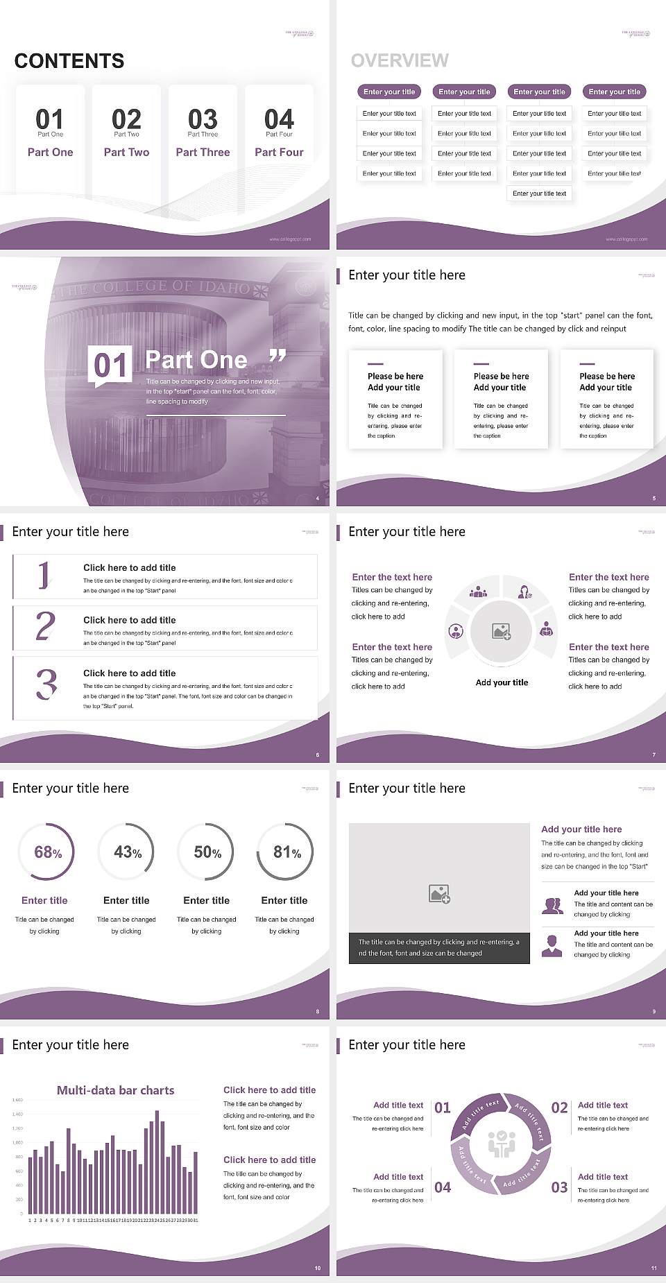 The College of Idaho Lecture Sharing and Networking Event PPT Template4:3 ratio PPT effect preview image2