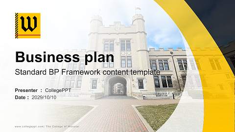 The College of Wooster Competition/Entrepreneurship Contest PPT Template