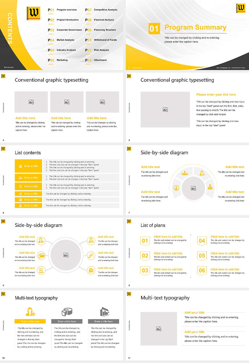The College of Wooster Competition/Entrepreneurship Contest PPT Template16:9 ratio PPT effect preview image2