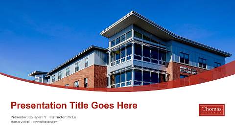 Thomas College Course/Courseware Creation PPT Template