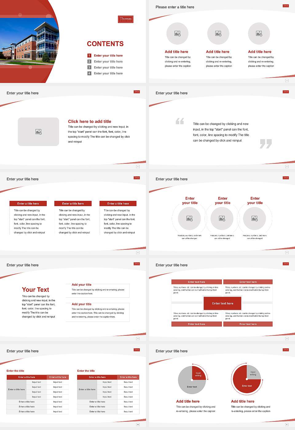 Thomas College Course/Courseware Creation PPT Template16:9 ratio PPT effect preview image2
