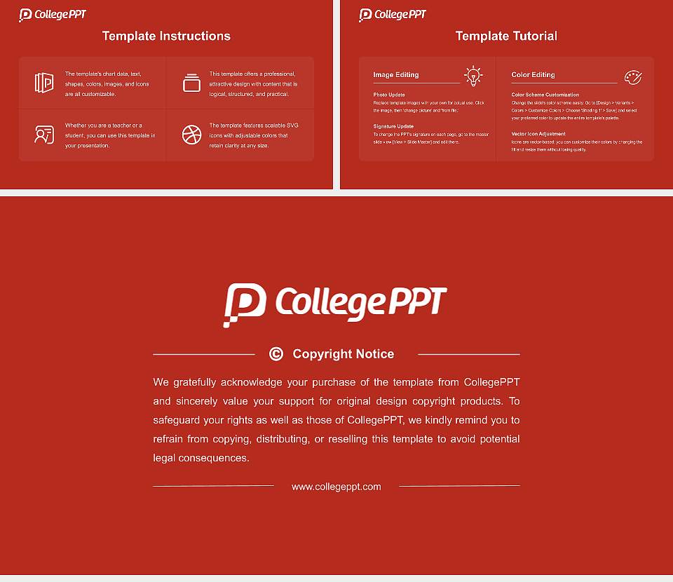 Thomas College Course/Courseware Creation PPT Template16:9 ratio PPT effect preview image5