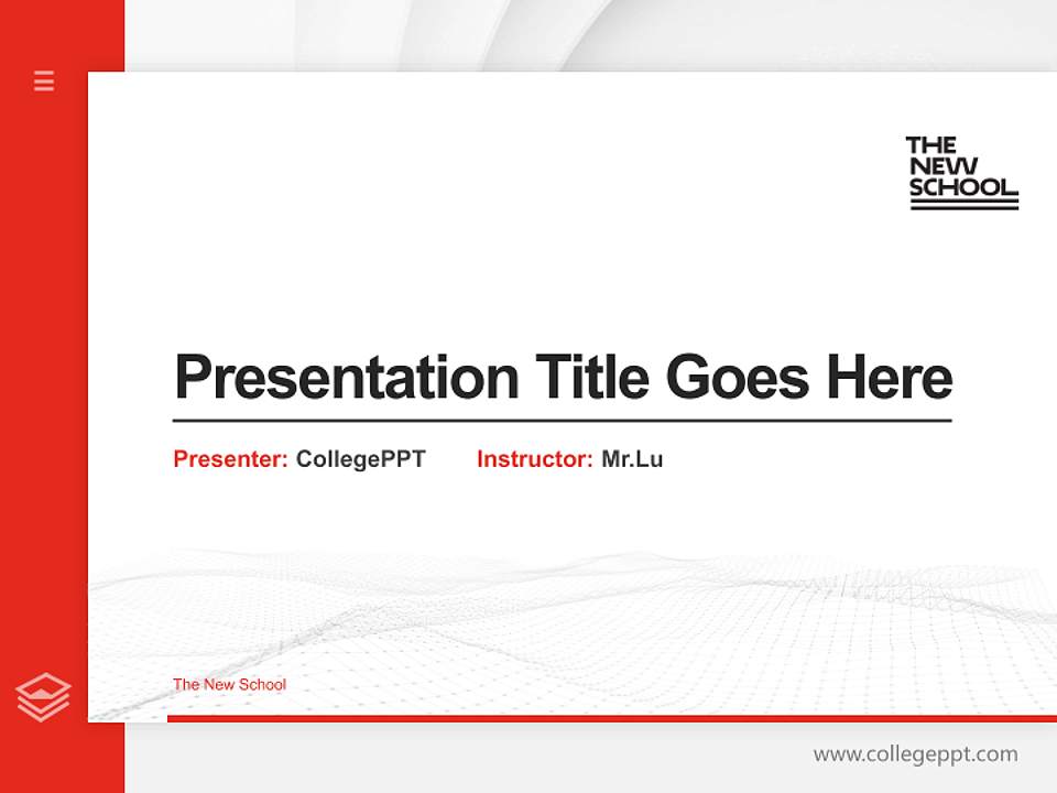 The New School Thesis Proposal/Graduation Defense PPT Template4:3 ratio PPT effect preview image5