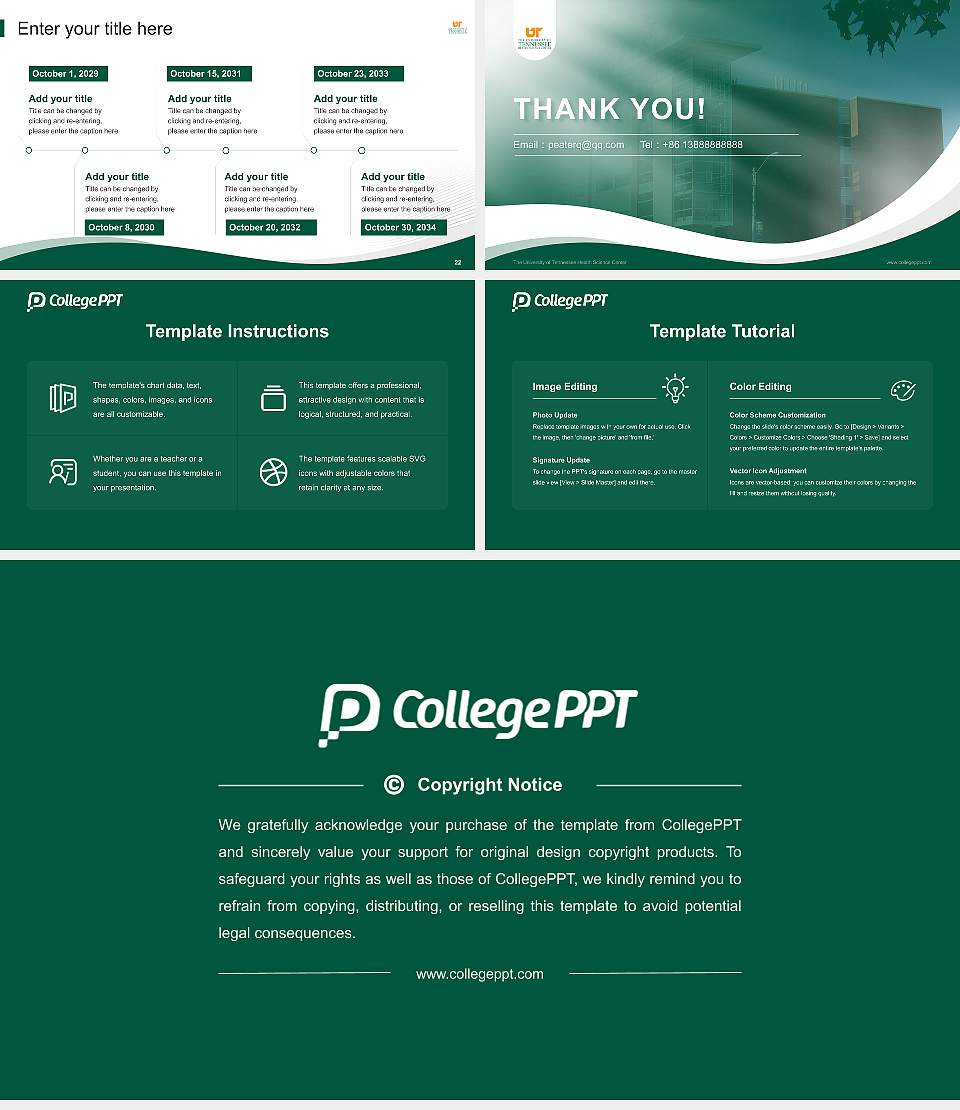 The University of Tennessee Health Science Center Lecture Sharing and Networking Event PPT Template16:9 ratio PPT effect preview image4