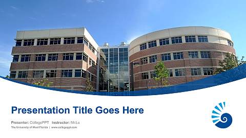 The University of West Florida Course/Courseware Creation PPT Template