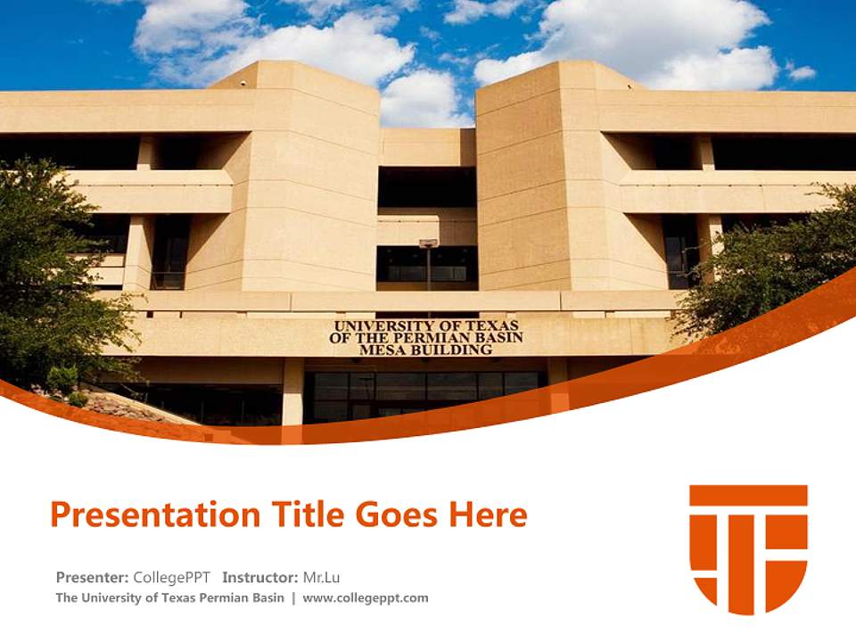 The University of Texas Permian Basin Course/Courseware Creation PPT Template4:3 ratio PPT effect preview image5