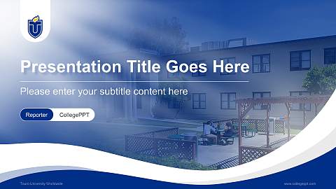 Touro University Worldwide Lecture Sharing and Networking Event PPT Template
