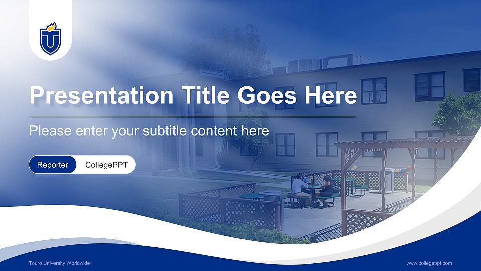 Touro University Worldwide Lecture Sharing and Networking Event PPT Template16:9 ratio PPT effect preview image