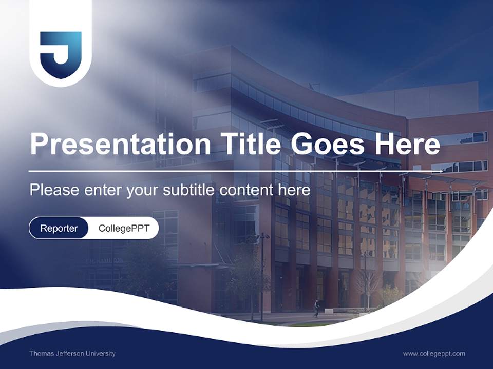 Thomas Jefferson University Lecture Sharing and Networking Event PPT Template4:3 ratio PPT effect preview image4