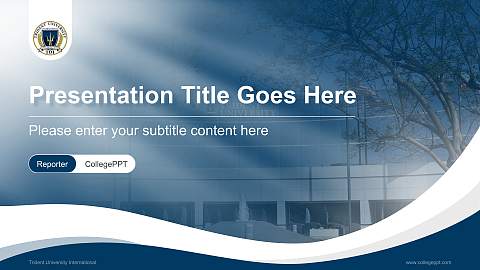 Trident University International Lecture Sharing and Networking Event PPT Template