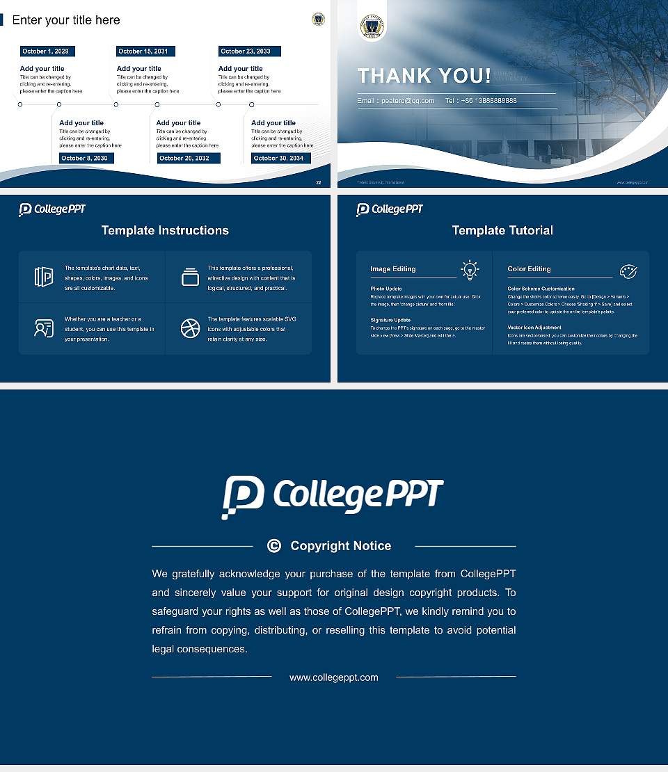 Trident University International Lecture Sharing and Networking Event PPT Template16:9 ratio PPT effect preview image4