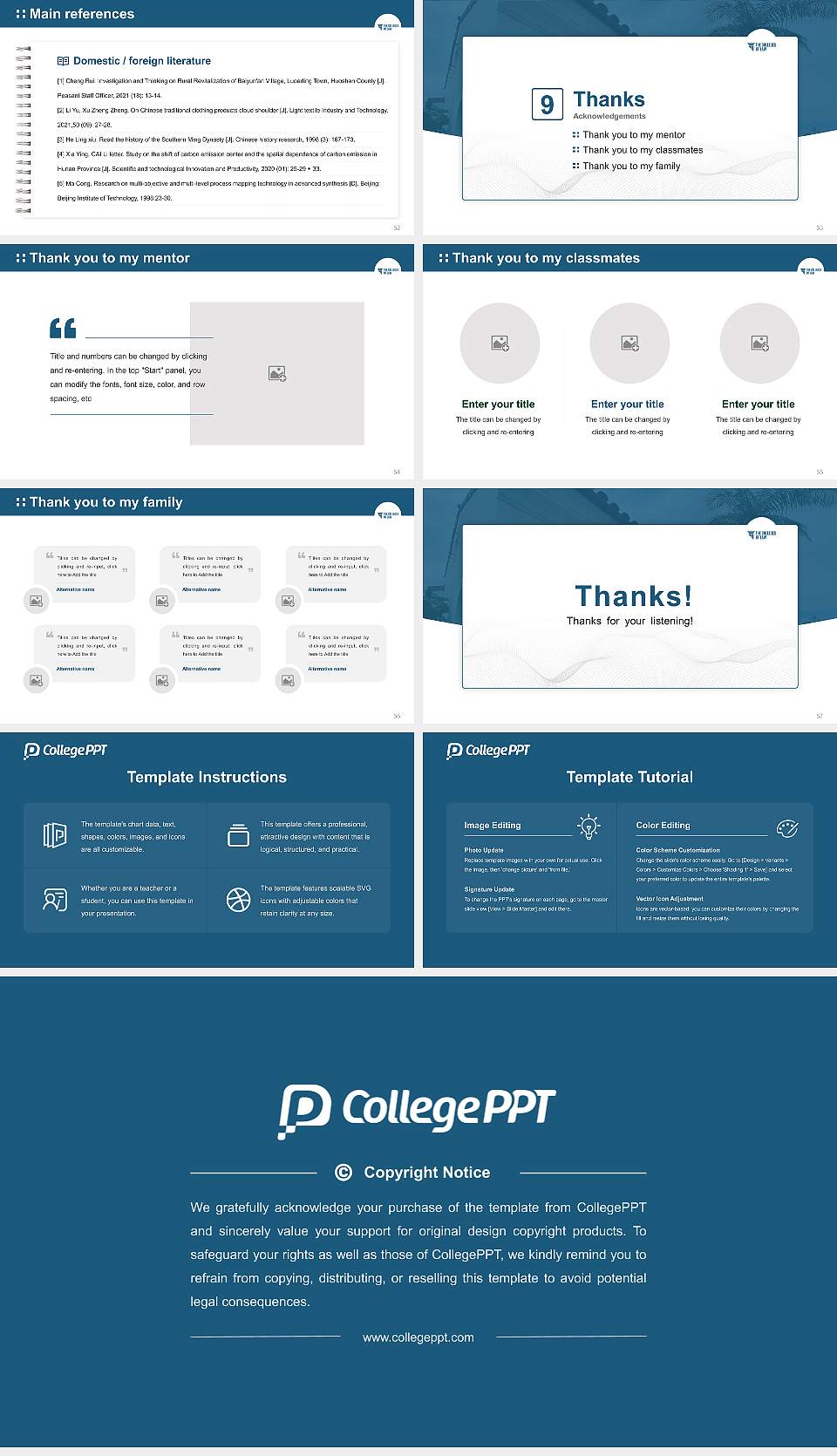 The Colleges of Law – Santa Barbara Campus Graduation Thesis Defense PPT Template16:9 ratio PPT effect preview image7