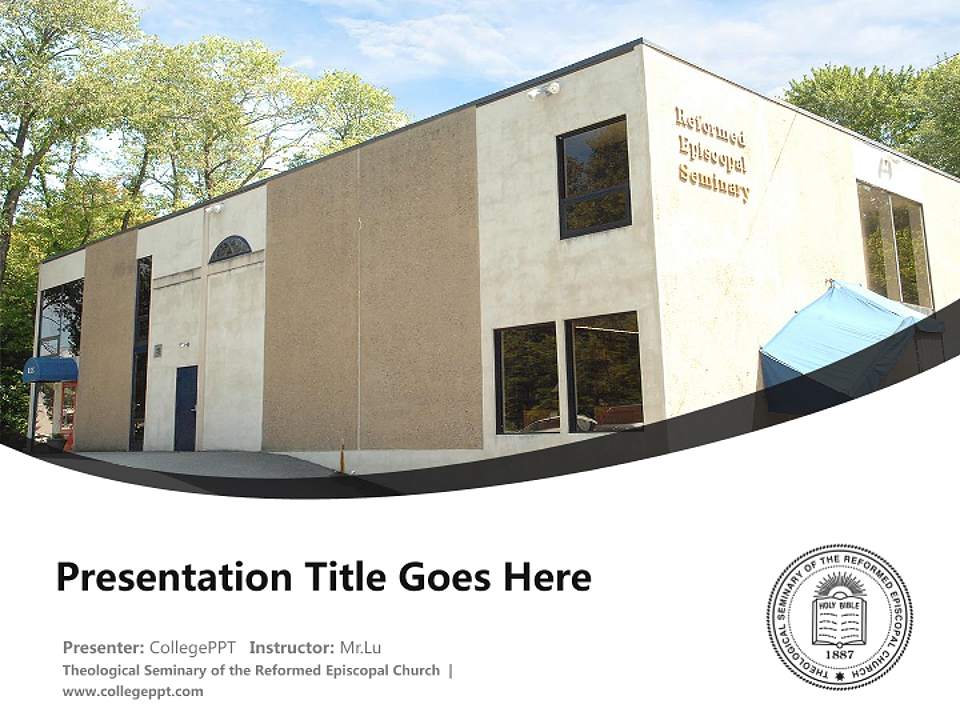 Theological Seminary of the Reformed Episcopal Church Course/Courseware Creation PPT Template4:3 ratio PPT effect preview image5