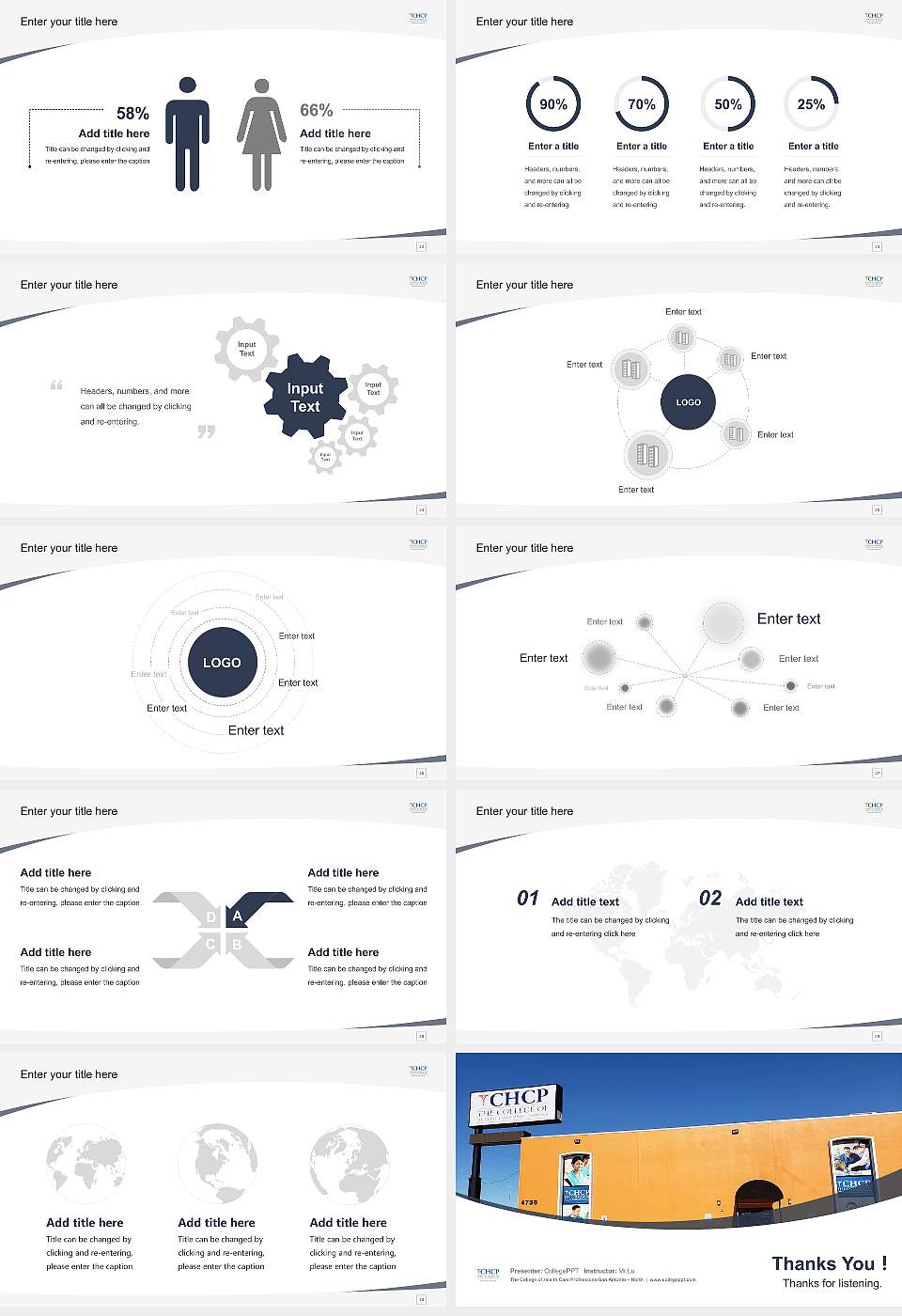 The College of Health Care Professions-San Antonio – North Course/Courseware Creation PPT Template16:9 ratio PPT effect preview image4