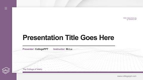 The College of Idaho Thesis Proposal/Graduation Defense PPT Template