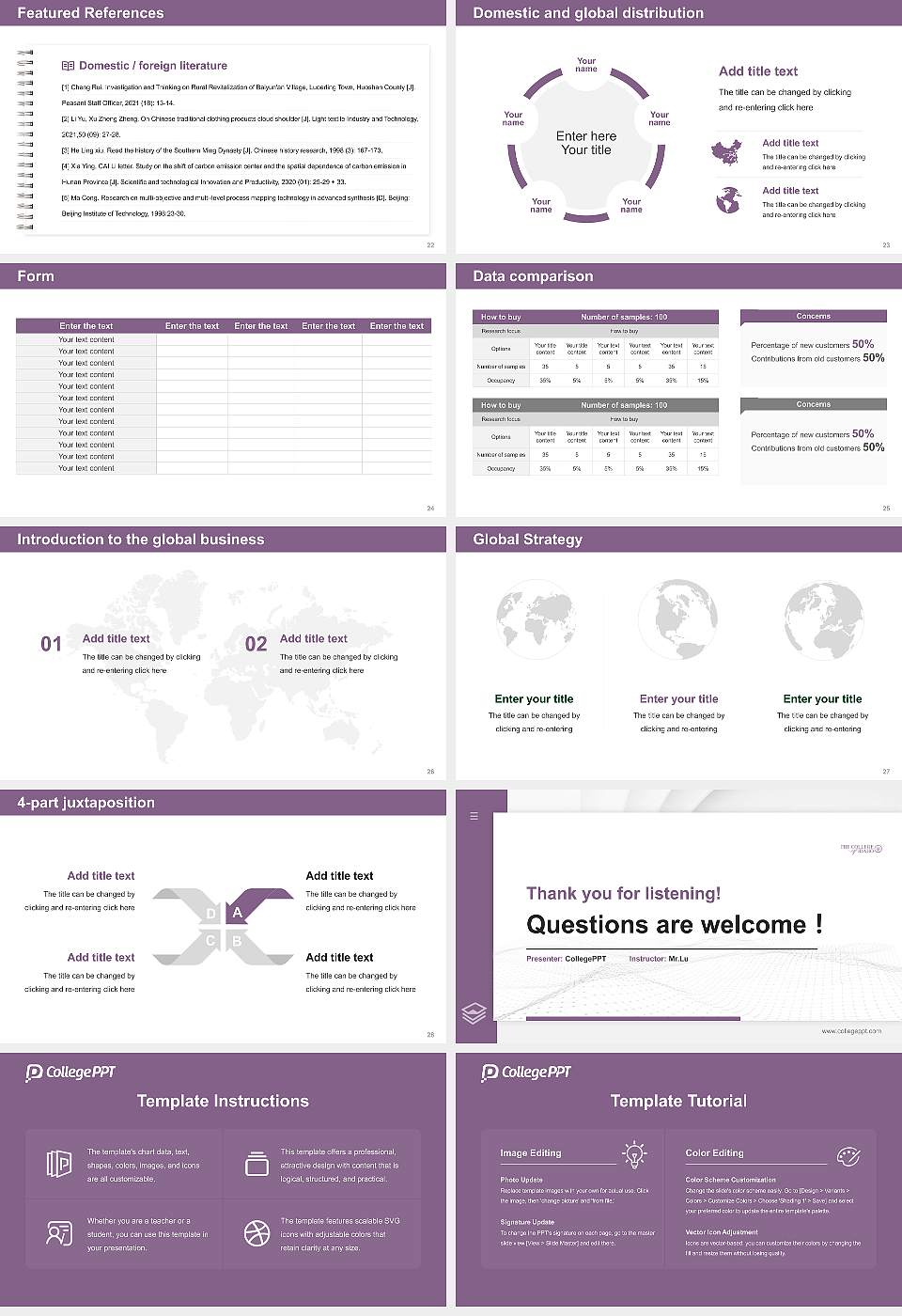 The College of Idaho Thesis Proposal/Graduation Defense PPT Template16:9 ratio PPT effect preview image4