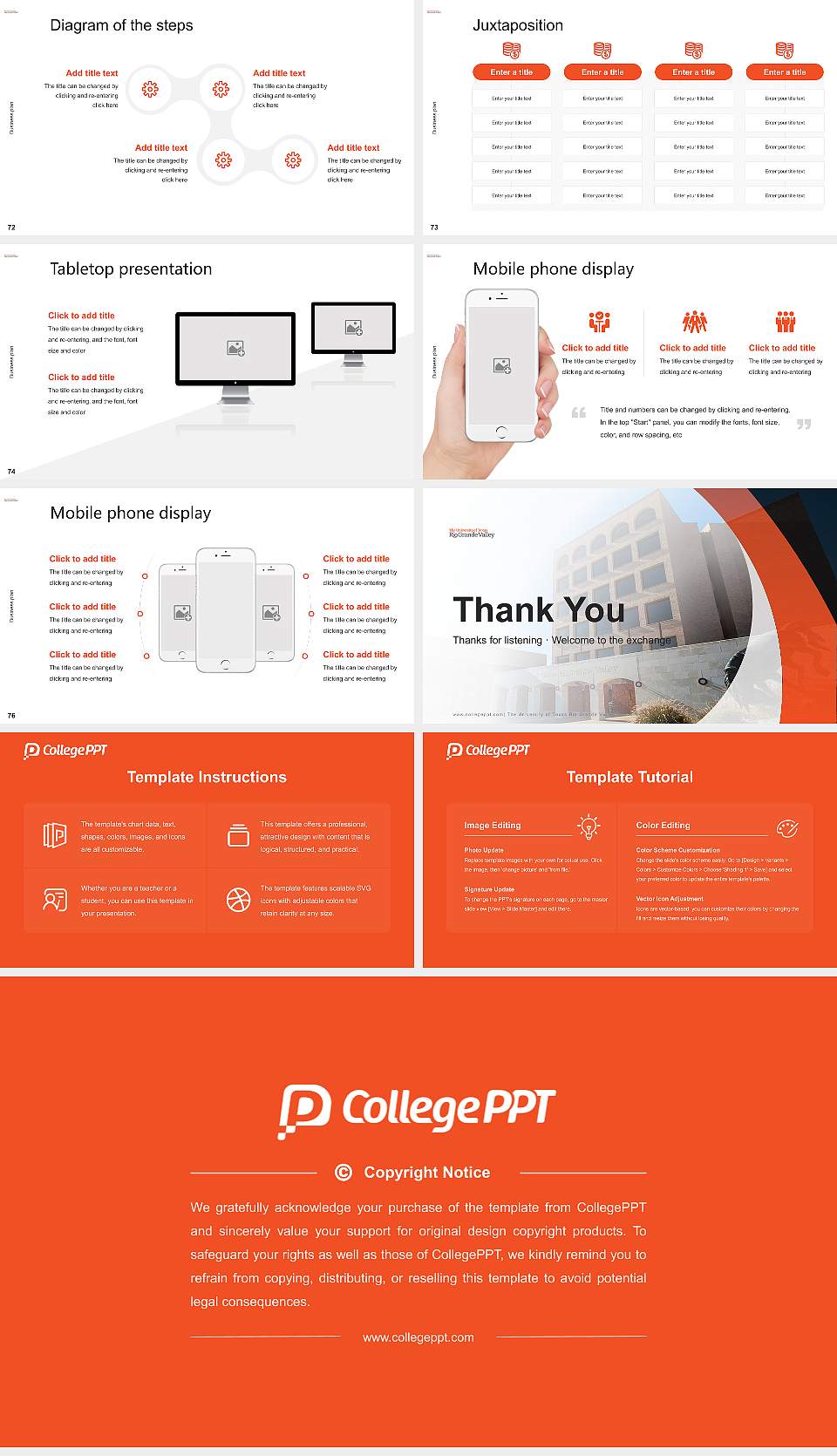 The University of Texas Rio Grande Valley Competition/Entrepreneurship Contest PPT Template16:9 ratio PPT effect preview image9