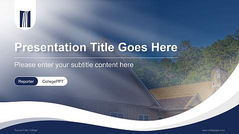Toccoa Falls College Lecture Sharing and Networking Event PPT Template