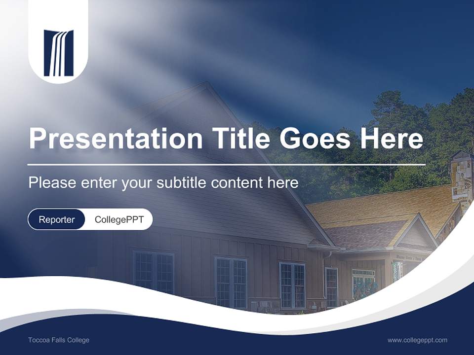 Toccoa Falls College Lecture Sharing and Networking Event PPT Template4:3 ratio PPT effect preview image4