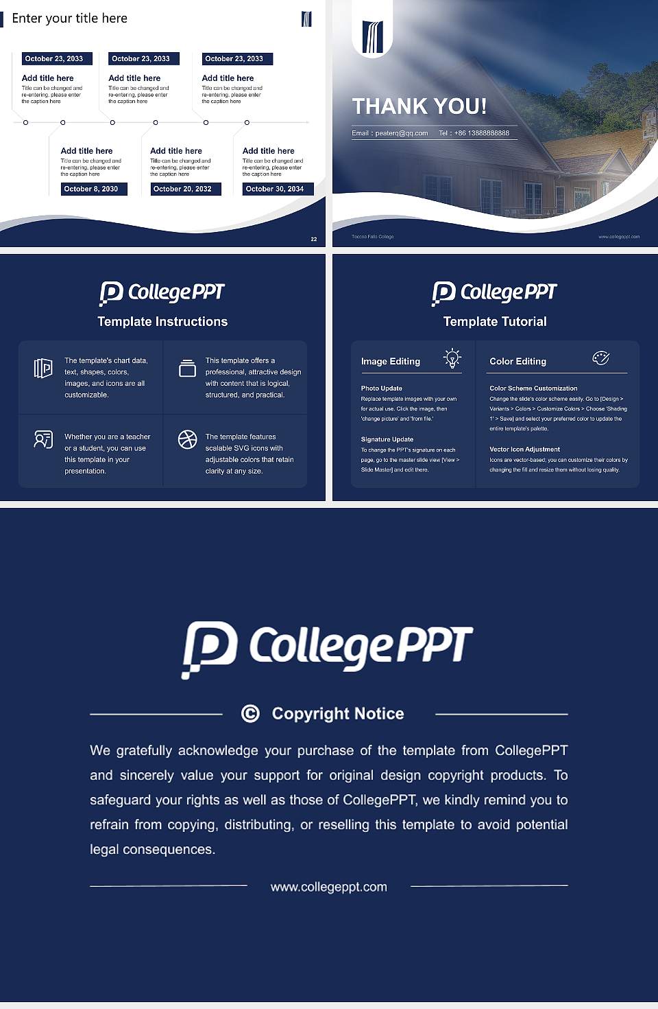 Toccoa Falls College Lecture Sharing and Networking Event PPT Template4:3 ratio PPT effect preview image4