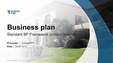 The Colleges of Law – Ventura Campus Competition/Entrepreneurship Contest PPT Template
