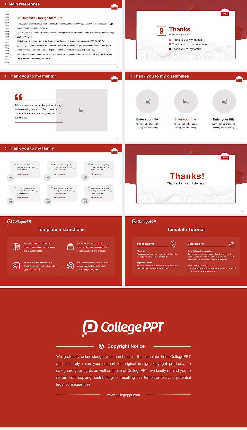 Thomas College Graduation Thesis Defense PPT Template16:9 ratio PPT effect preview image7