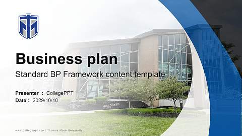 Thomas More University Competition/Entrepreneurship Contest PPT Template