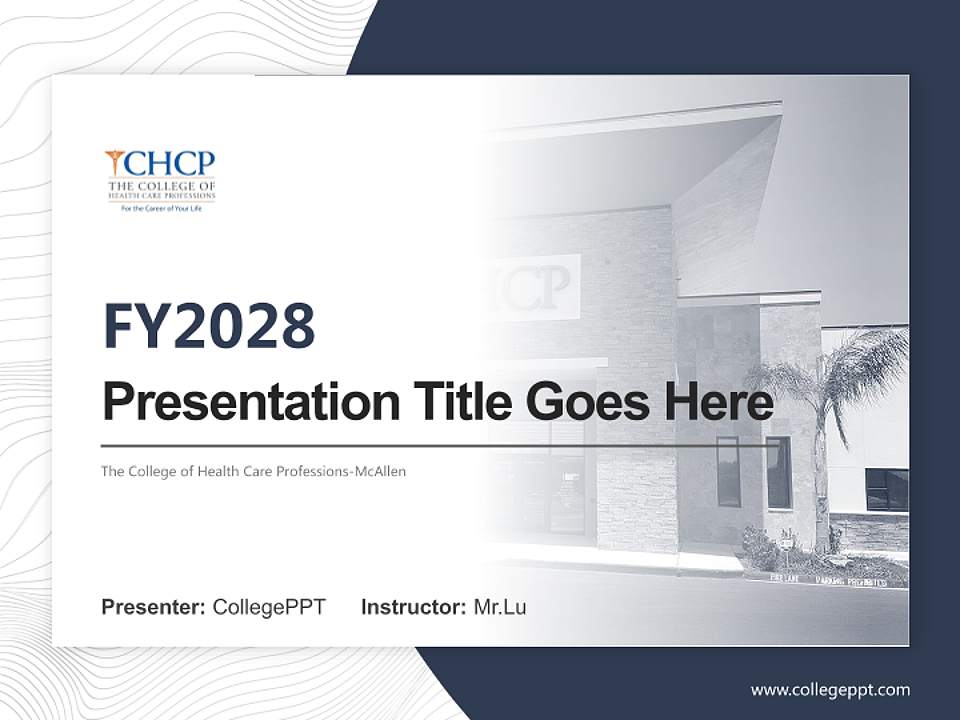The College of Health Care Professions-McAllen Academic Presentation/Research Findings Report PPT Template4:3 ratio PPT effect preview image5