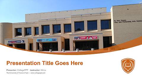 The University of Texas at Tyler Course/Courseware Creation PPT Template