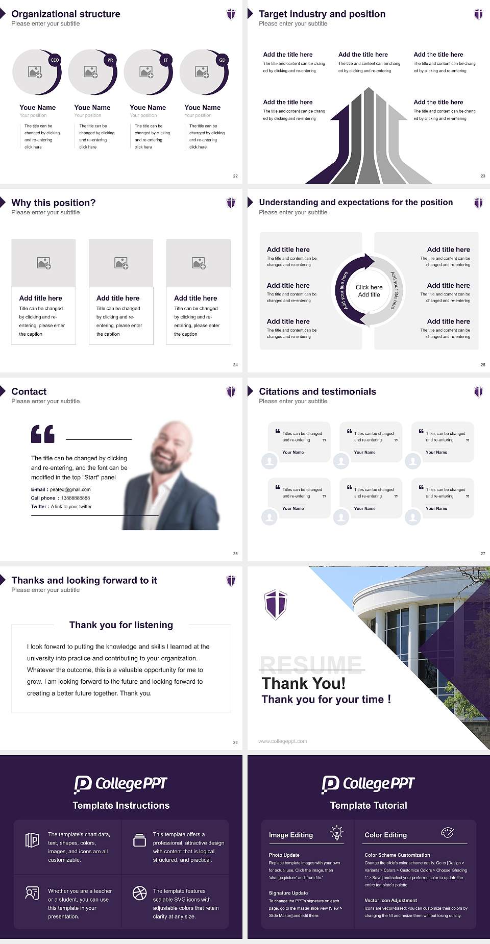 Trevecca Nazarene University Resume PPT Template4:3 ratio PPT effect preview image4